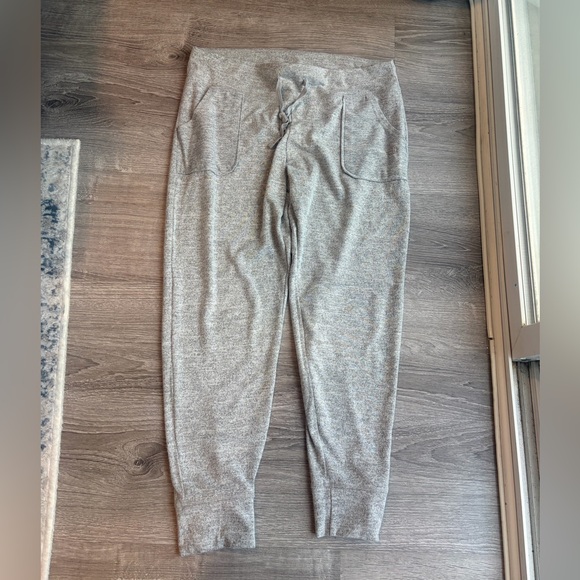 Balance Collection Pants - Balance Collection Heather Gray Knit Joggers with Front Pockets